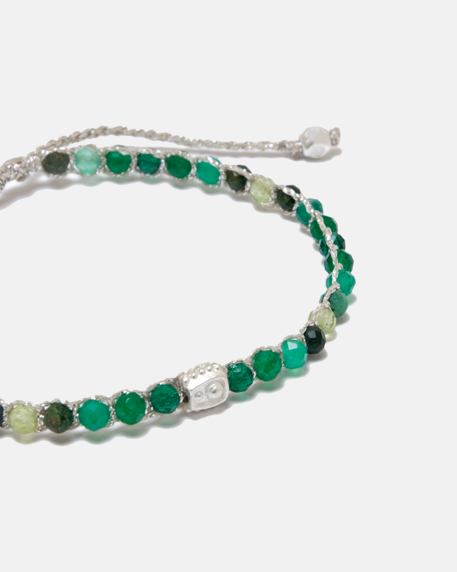 Ombre Green Glow Bracelet | Silver