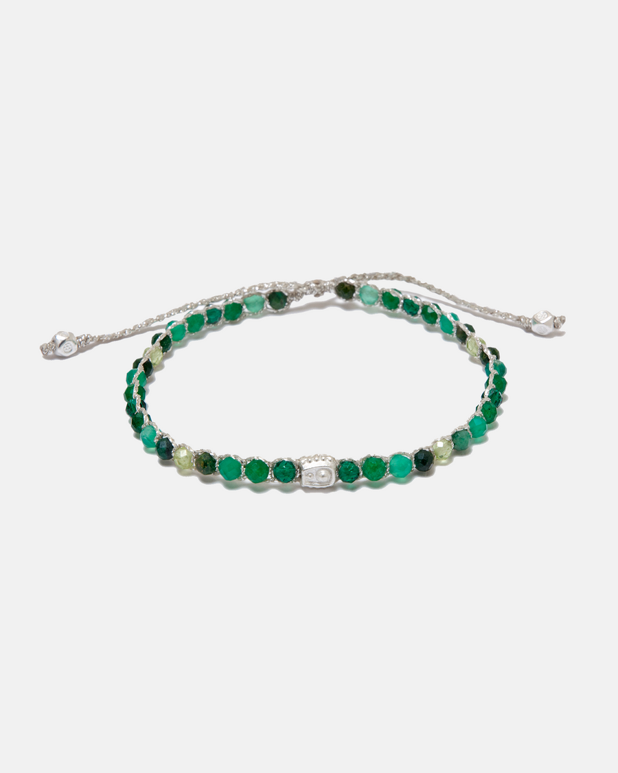 Ombre Green Glow Bracelet | Silver