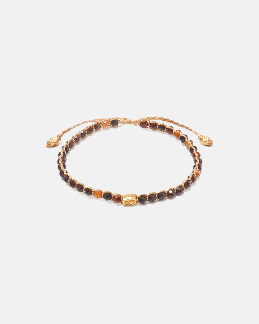 Hessonite Garnet Bracelet | Gold