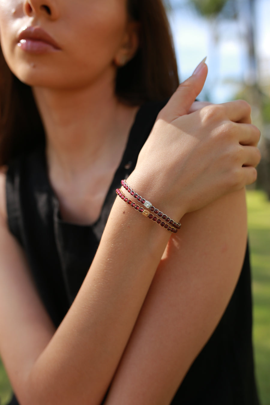 Ruby Bracelet | Silver