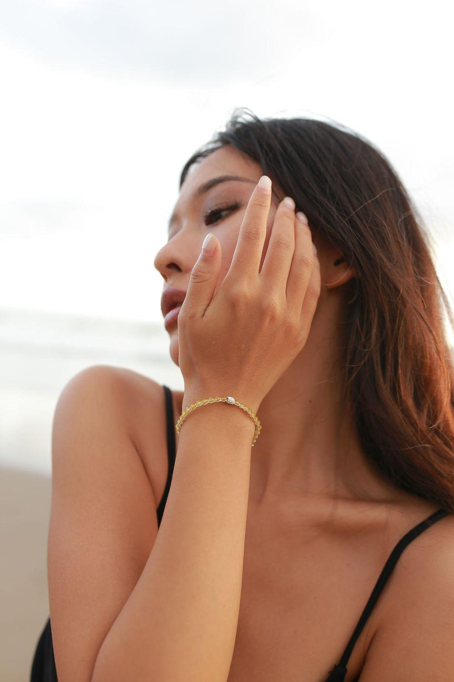 Yellow Calcite Bracelet | Silver - Samapura Jewelry