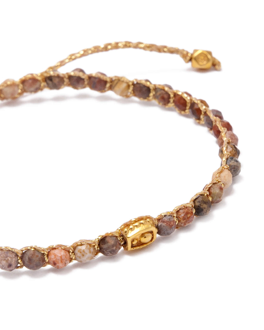 Brown Jasper Bracelet | Gold