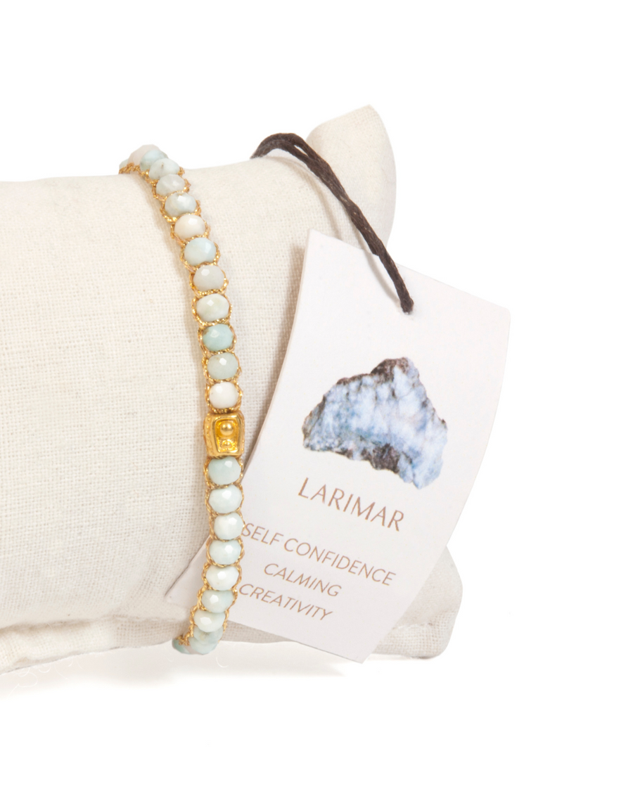 Larimar Bracelet | Gold