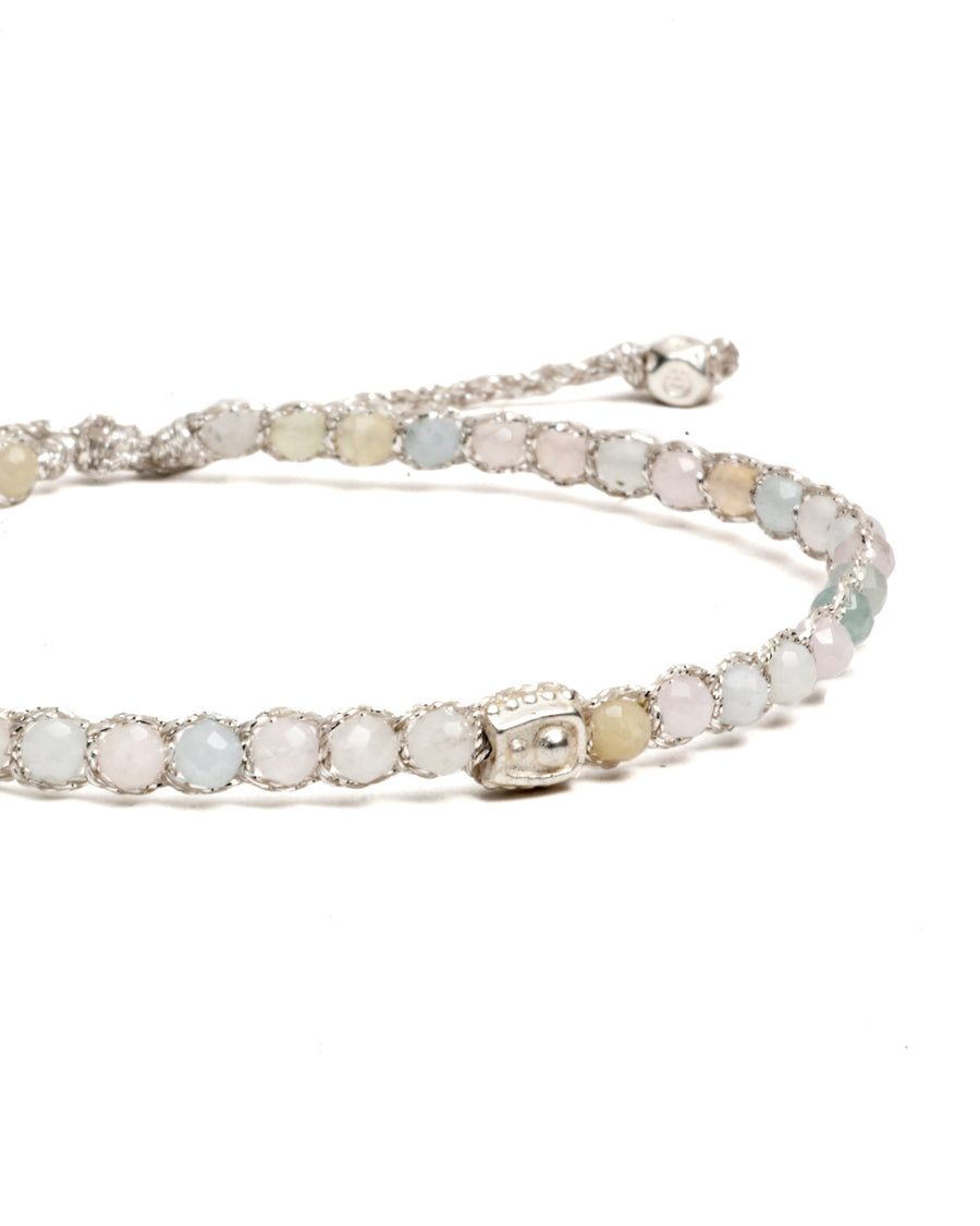 Morganite Bracelet | Silver