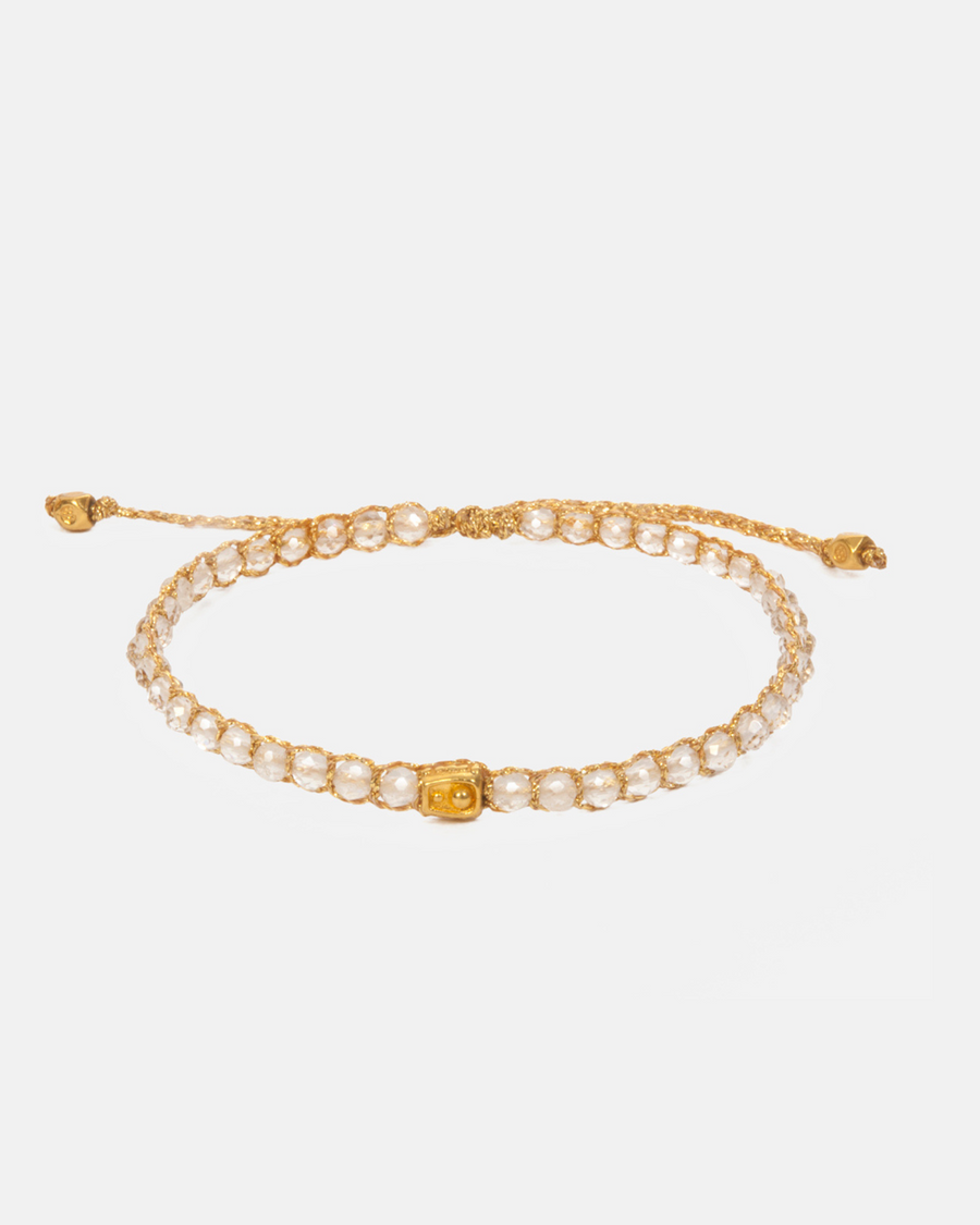 Clear Quartz Bracelet | Gold