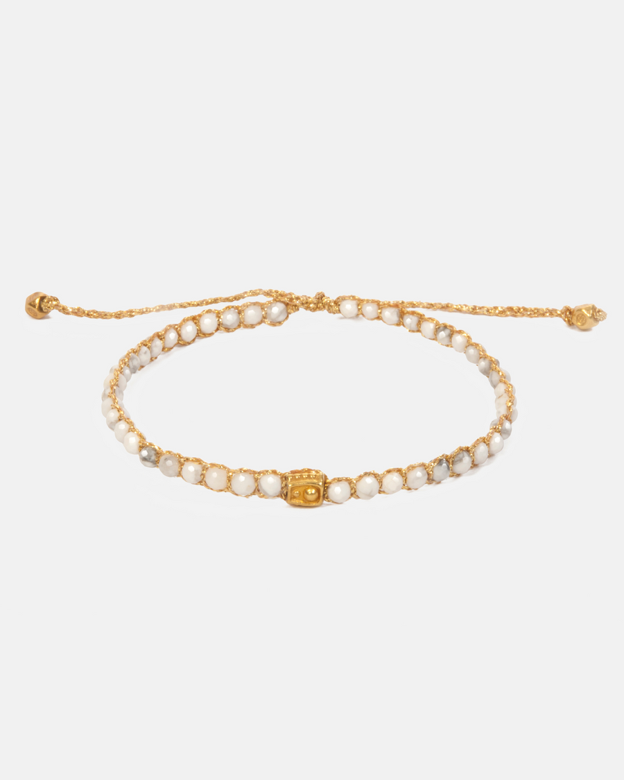 Howlite Bracelet | Gold