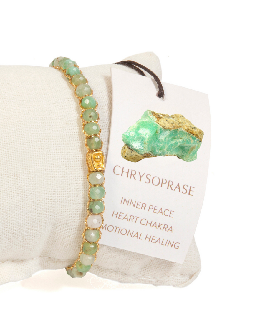 Chrysoprase Bracelet | Gold