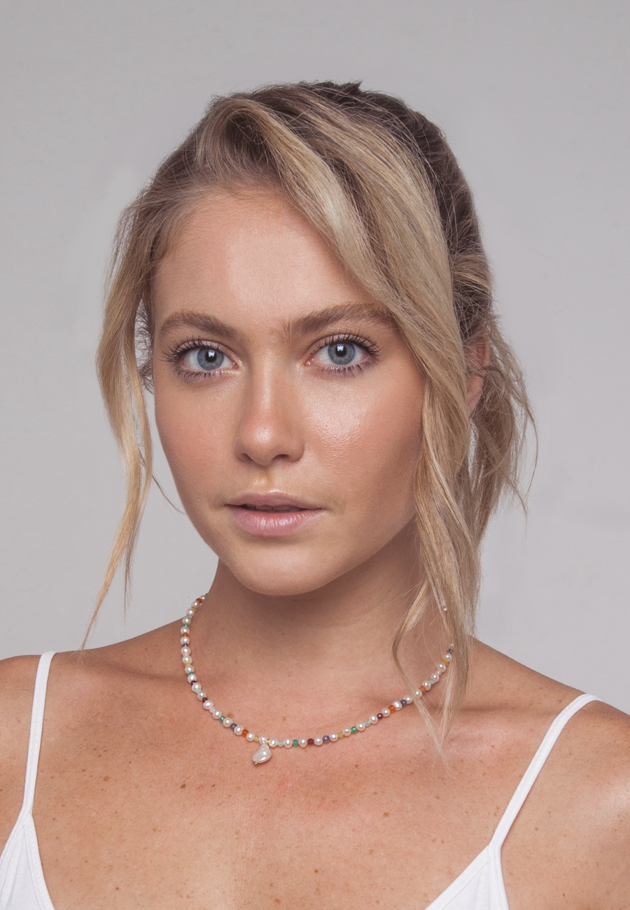 Pearl & Gemstone Necklace | Silver