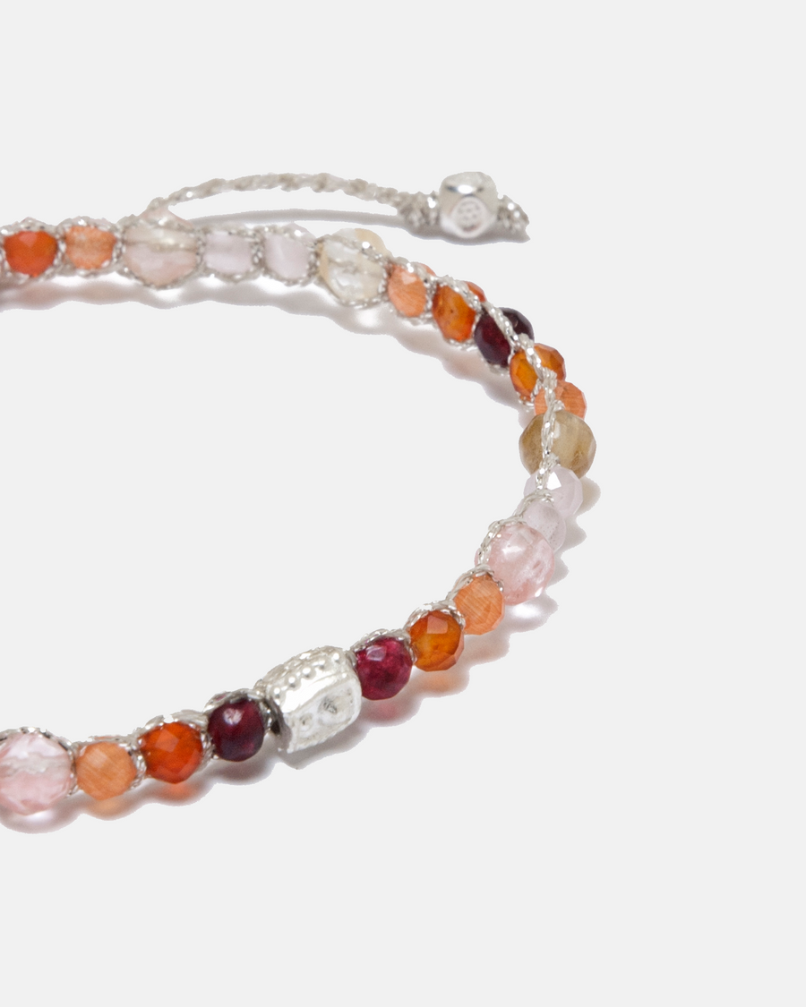 Ombre Pink Candy Bracelet | Silver