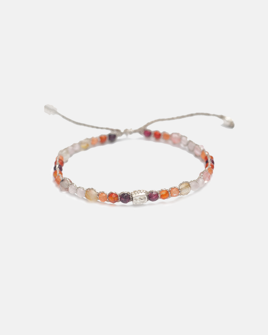 Ombre Pink Candy Bracelet | Silver