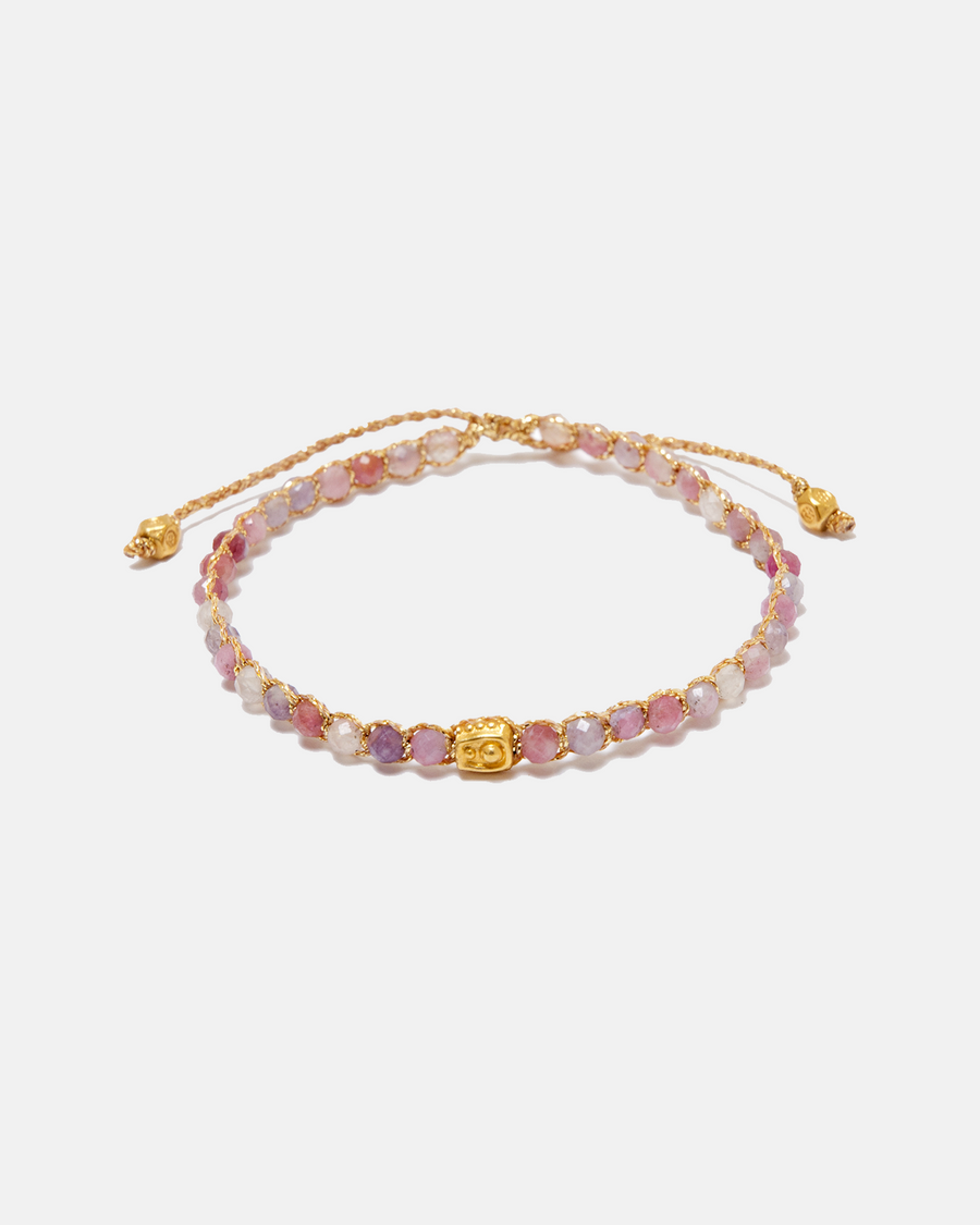 Pink Tourmaline dari Sri Lanka Gelang | emas