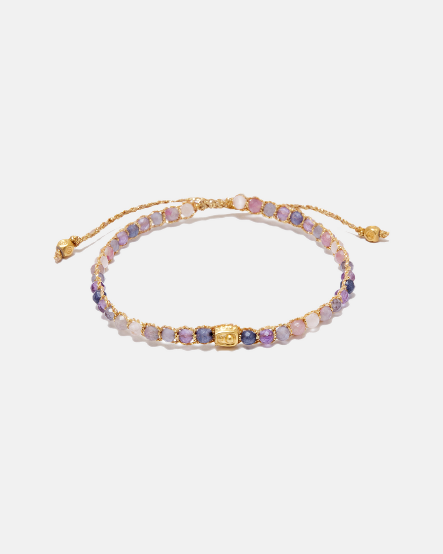 Ombre Purple Rain Bracelet | Gold