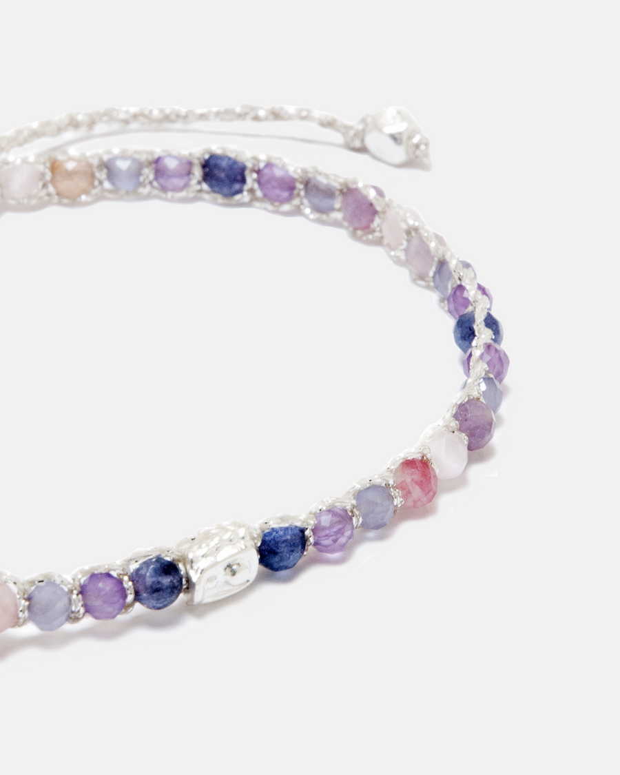 Ombre Purple Rain Bracelet | Silver