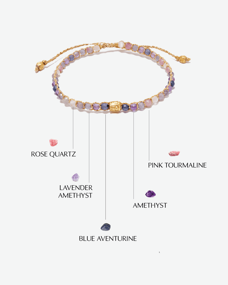 Ombre Purple Rain | Gold - Samapura Jewelry