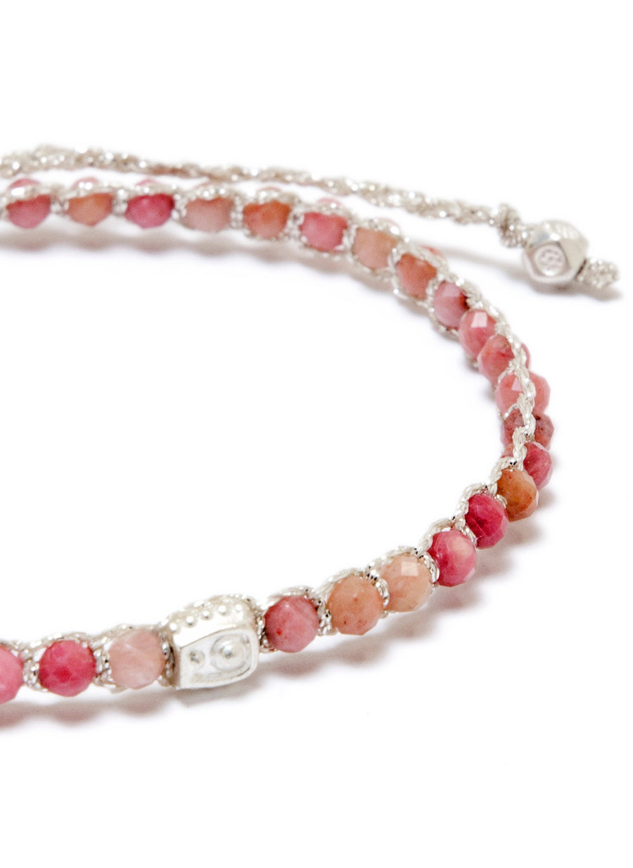 Rhodonite Bracelet | Silver