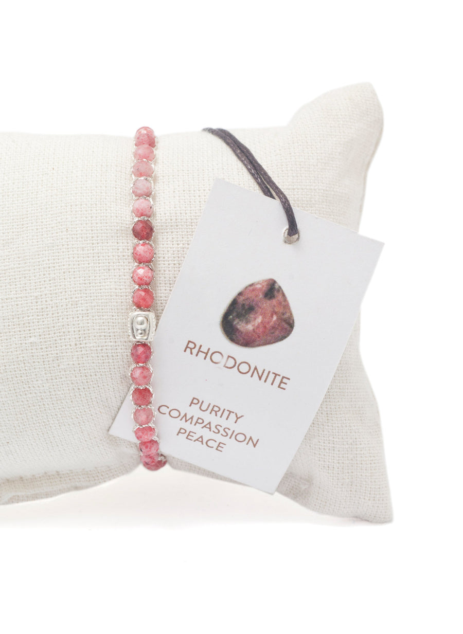 Rhodonite from Argentina Bracelet | Silver