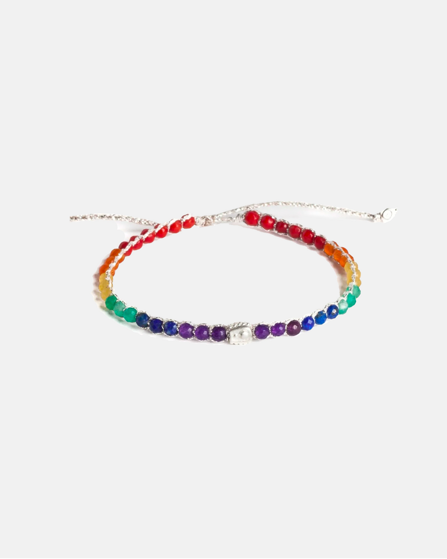 Rainbow Bold Bracelet | Silver