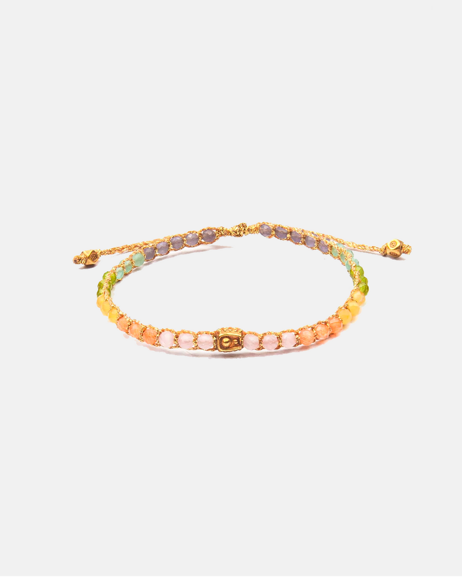 Rainbow Pastel Bracelet | Gold