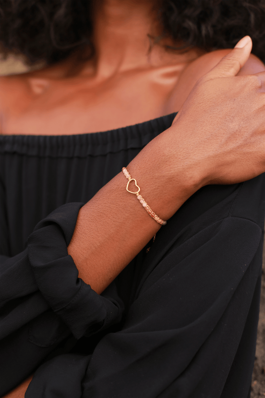 Rainbow Pastel Bracelet | Heart - Samapura Jewelry