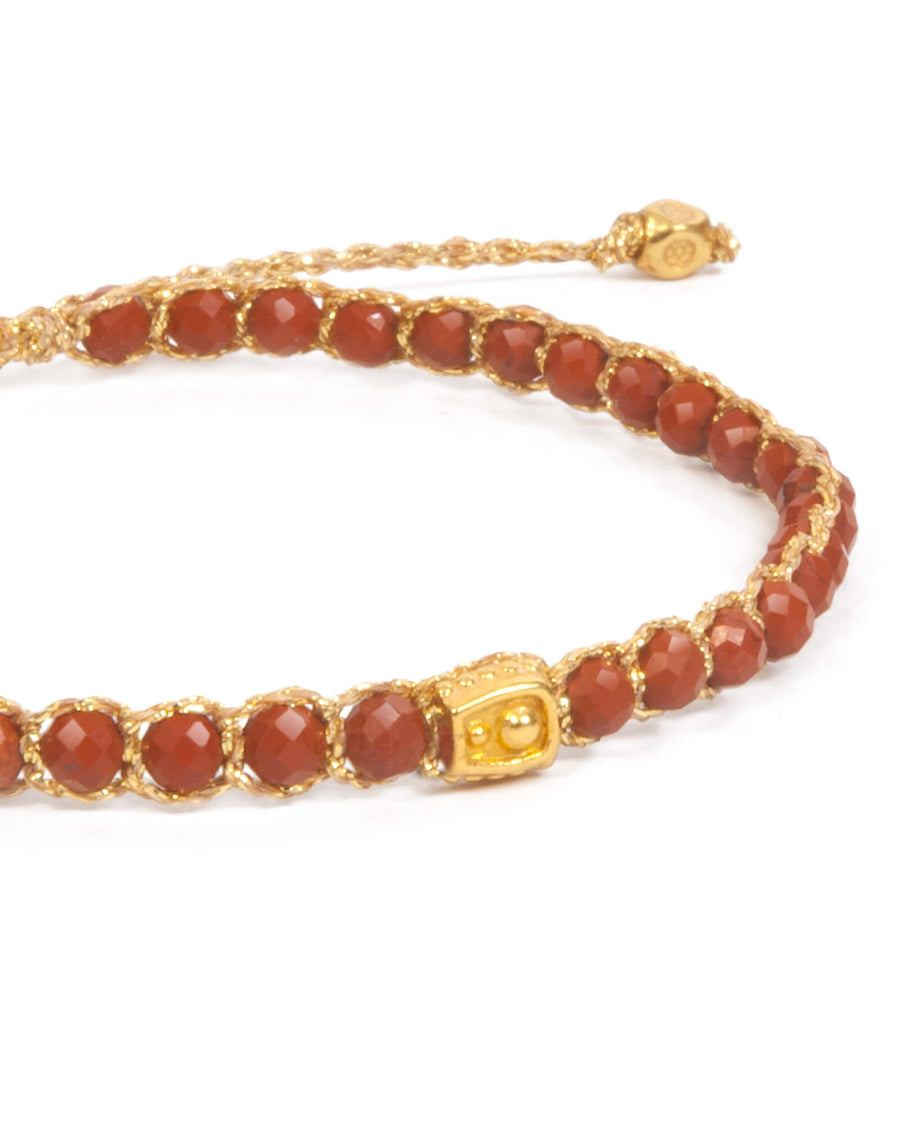 Red Jasper Bracelet | Gold