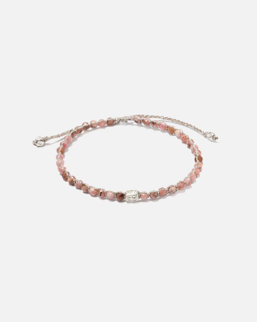 Rhodochrosite Bracelet | Silver