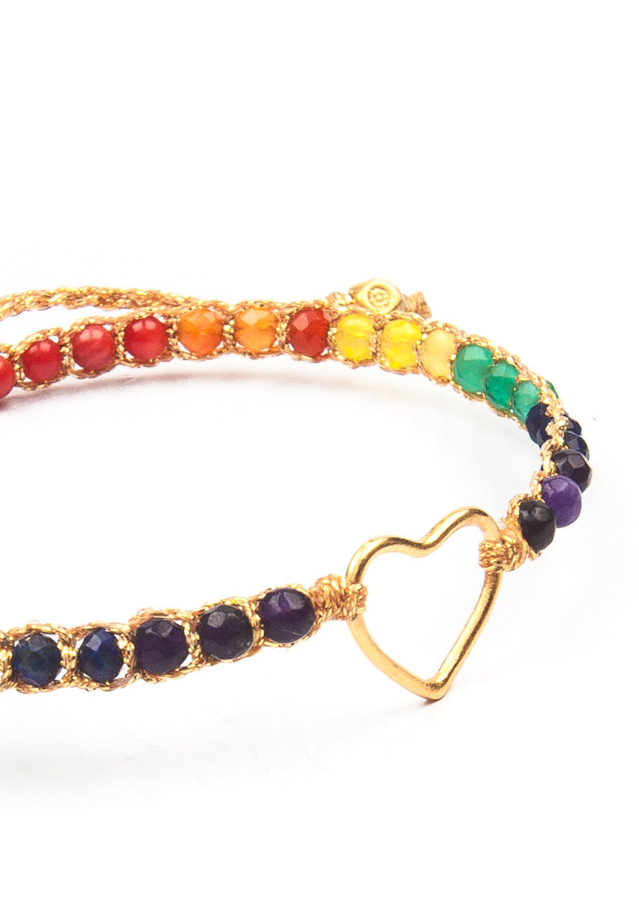 Gelang Rainbow Bold | Hati