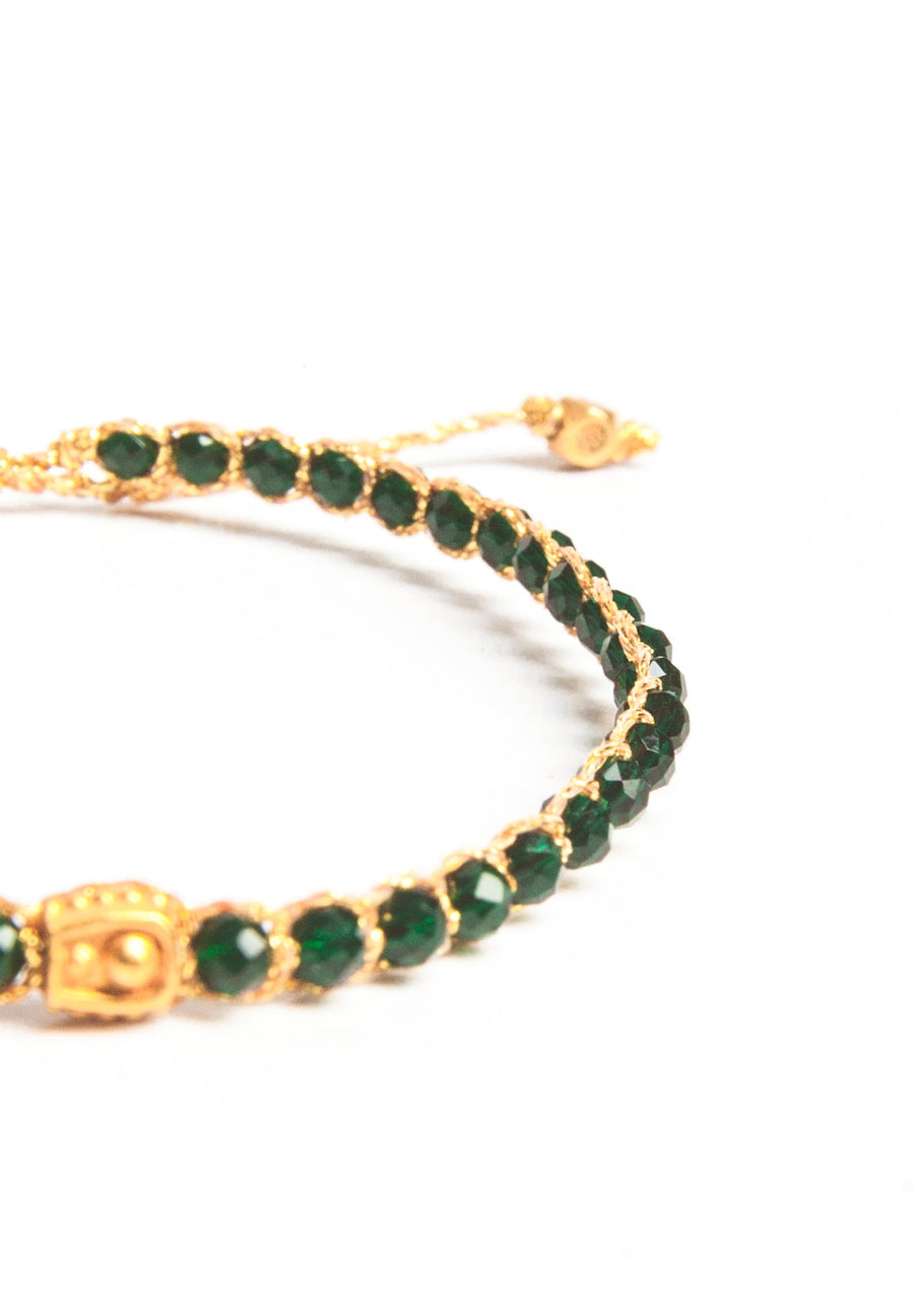 Green Spinel Bracelet | Gold