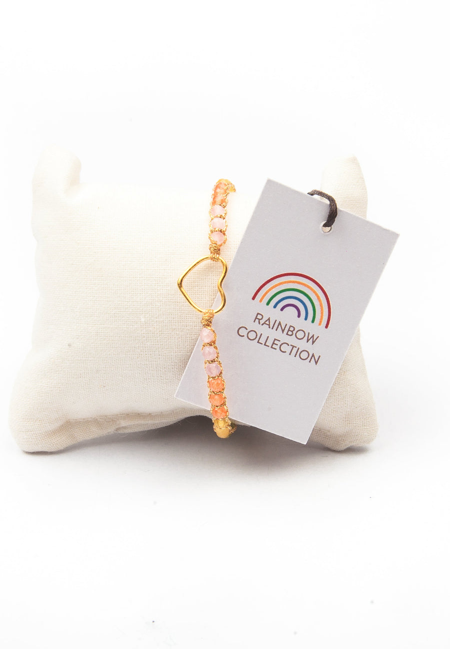 Rainbow Pastel Bracelet | Heart