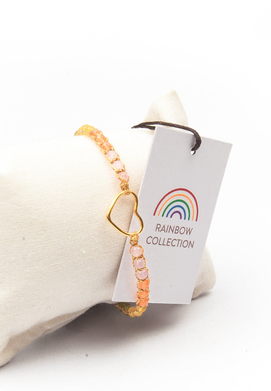 Rainbow Pastel Bracelet | Heart