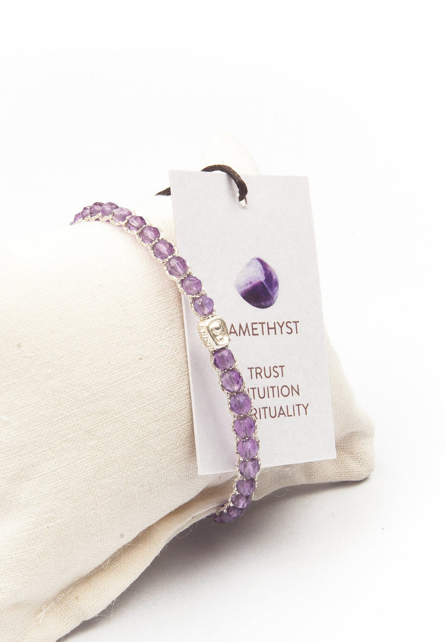 Light Amethyst  Bracelet | Silver