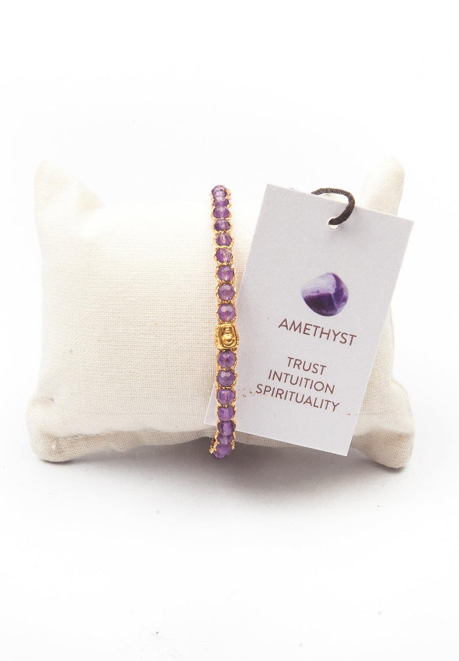 Light Amethyst  Bracelet | Gold