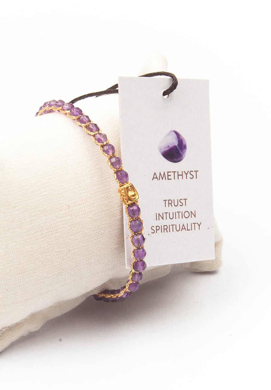 Light Amethyst  Bracelet | Gold