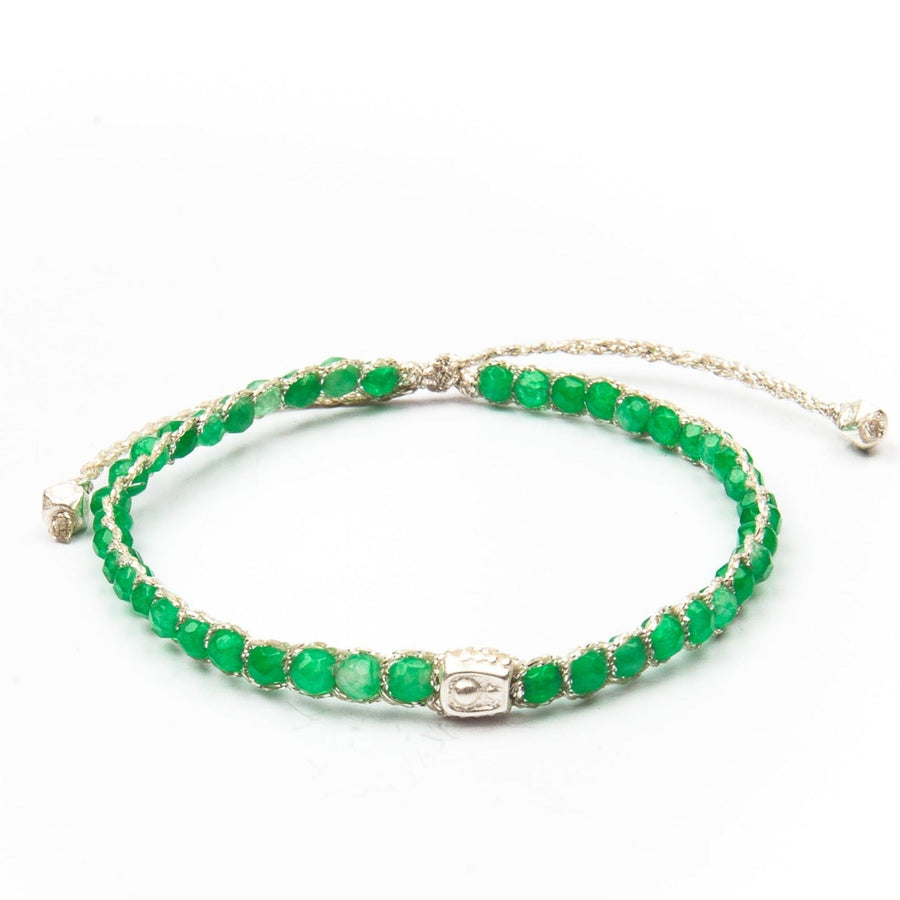 Gelang Jade Hijau | Perak