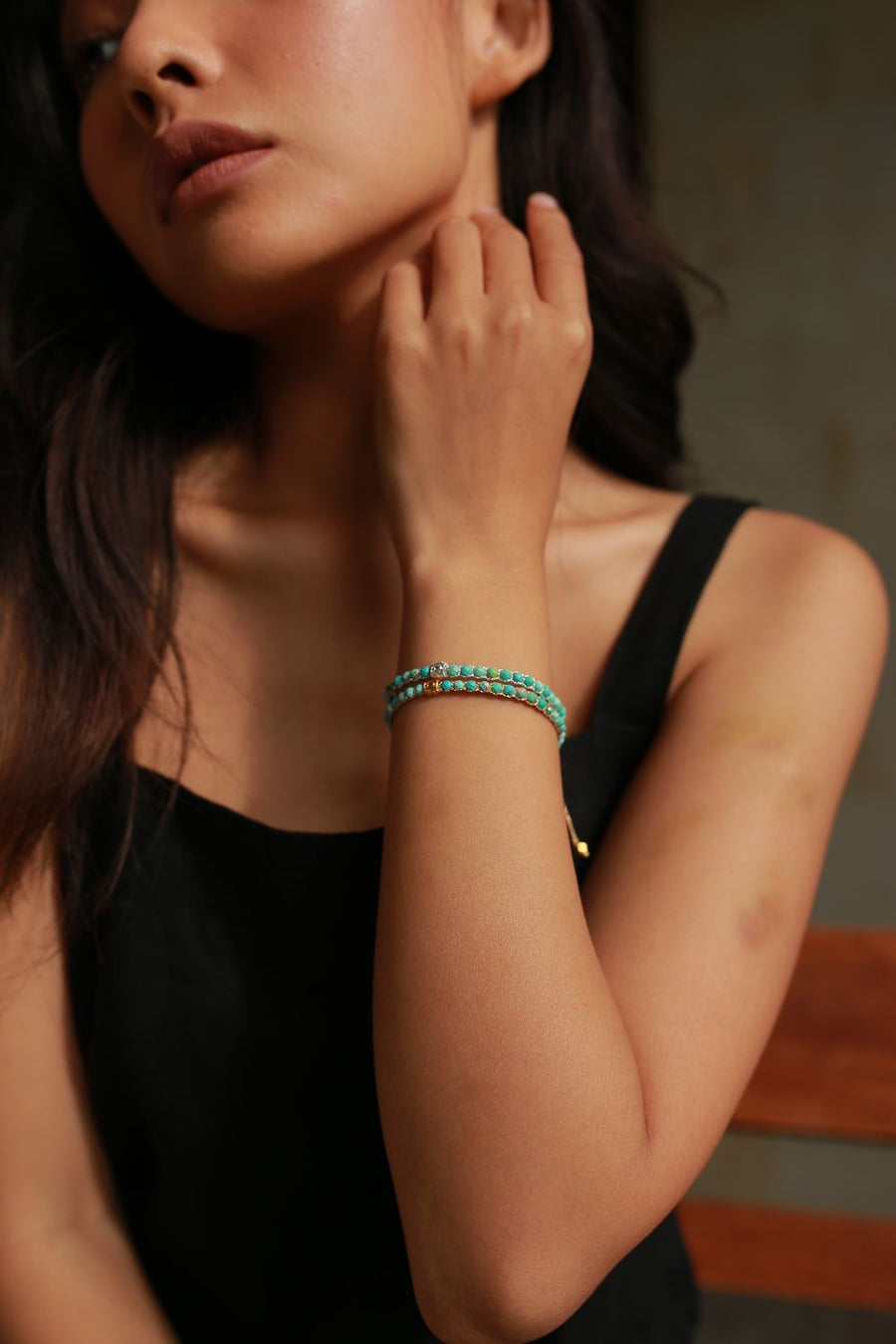 Turquoise Bracelet | Gold