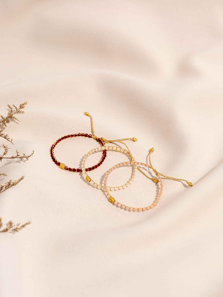 Valentine Stack Bracelets | Gold - Samapura Jewelry