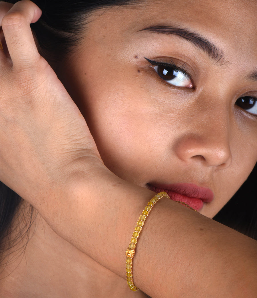 Citrine Bracelet | Gold