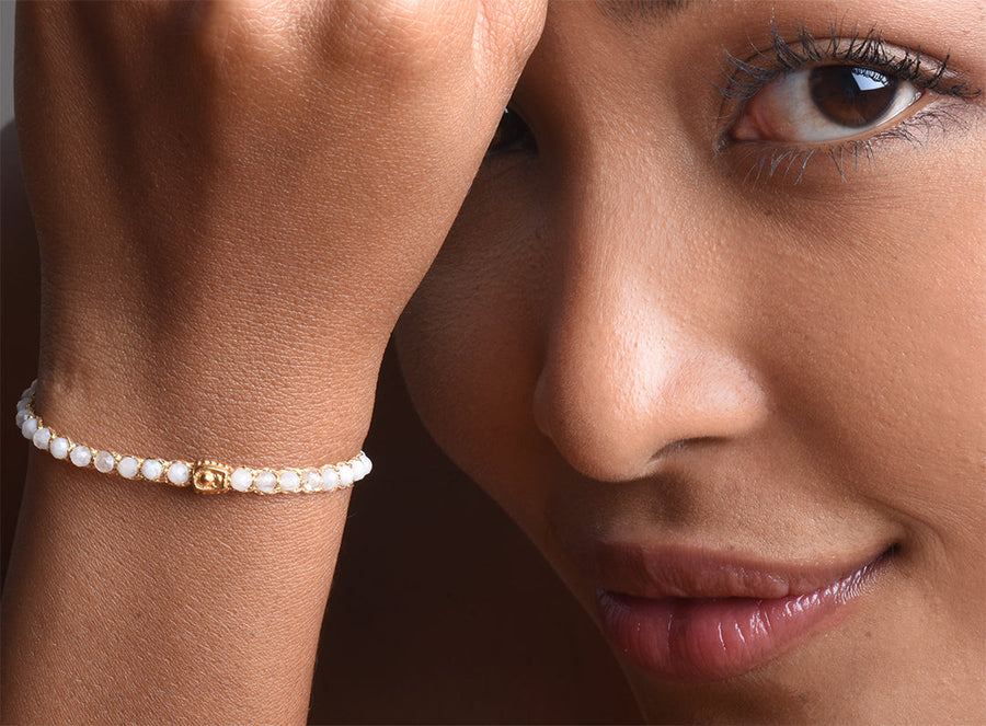 Moonstone Bracelet | Gold