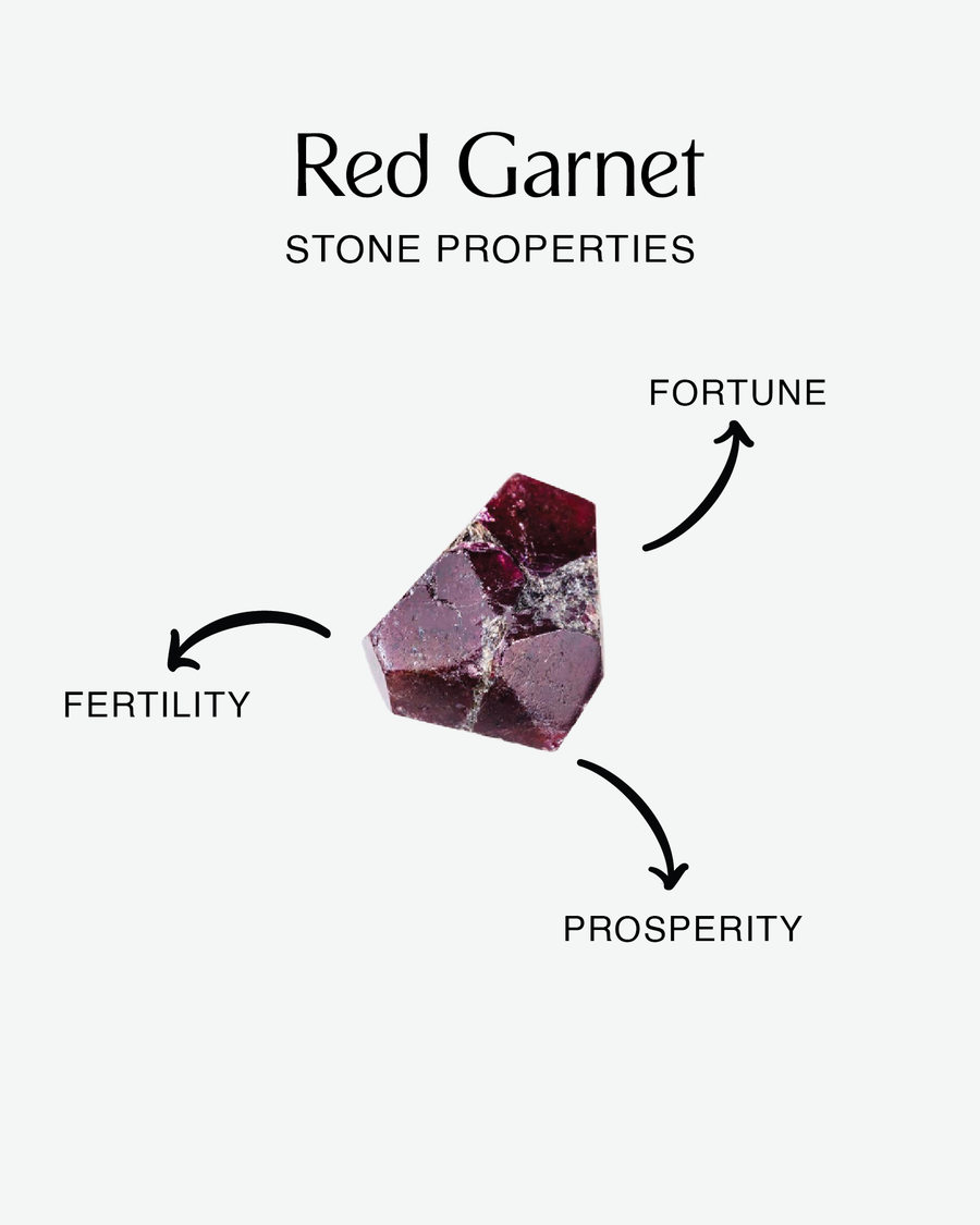 Red Garnet Bracelet | Gold